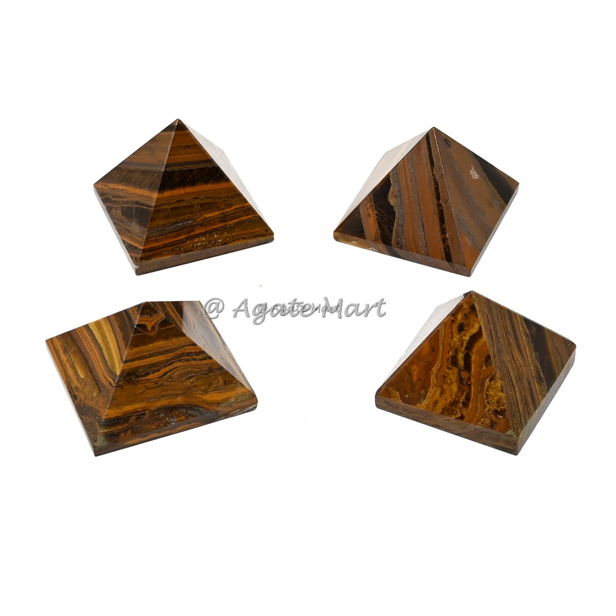 Tiger Eye Crystals Pyramid