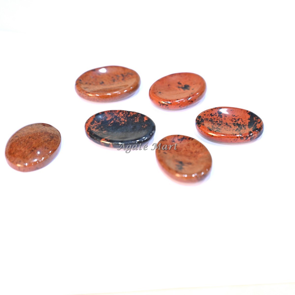 Mahagony Obsidian Worry Stones