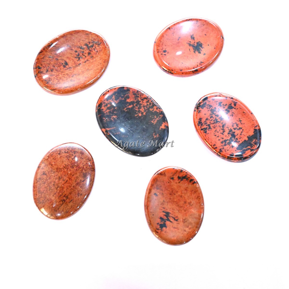 Mahagony Obsidian Worry Stones