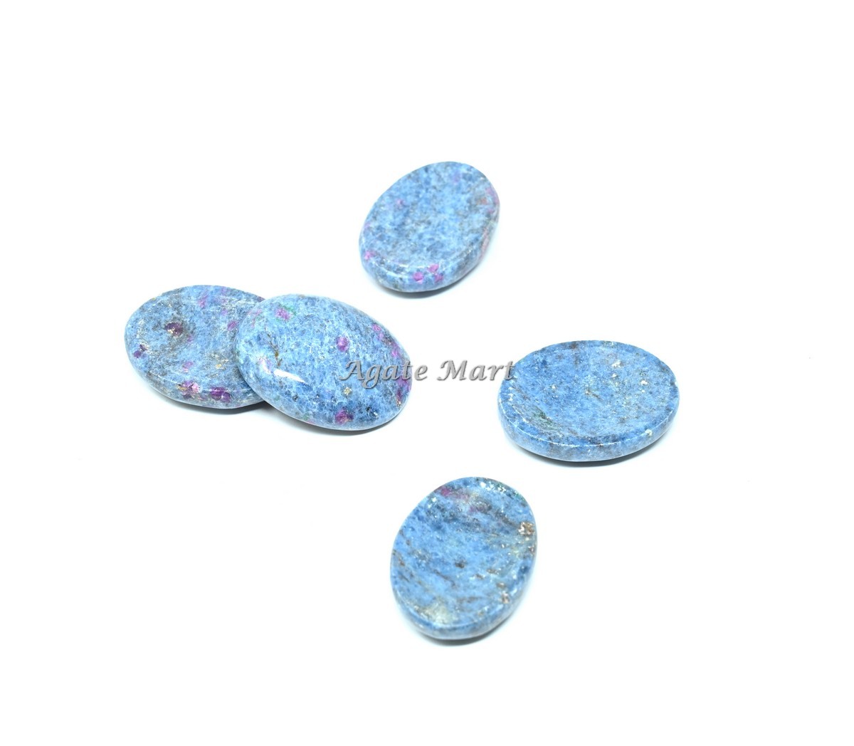 Ruby Kyanite Worry Stones