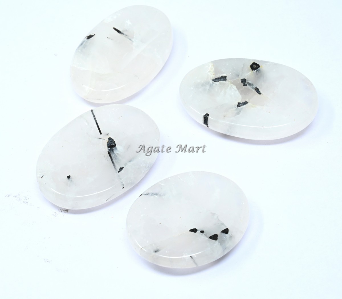 Black Rutile Worry Stones