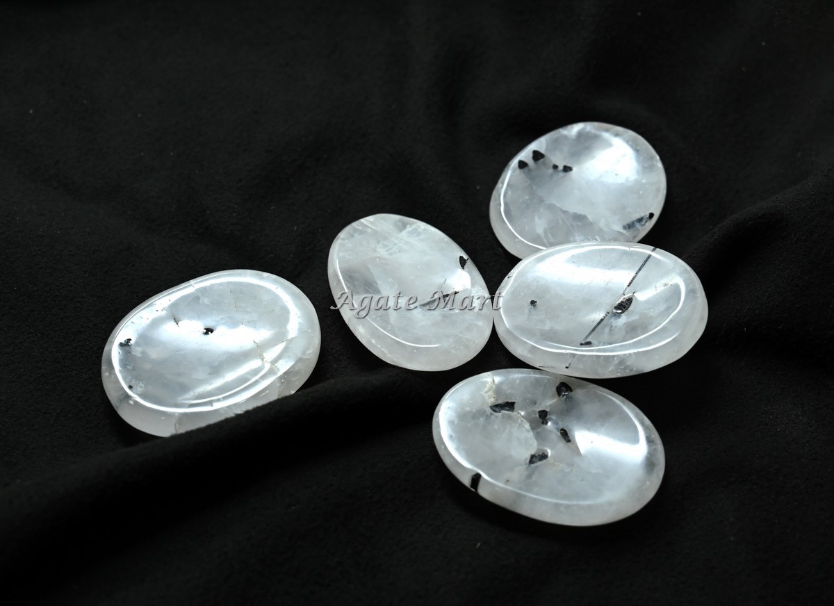 Black Rutile Worry Stones