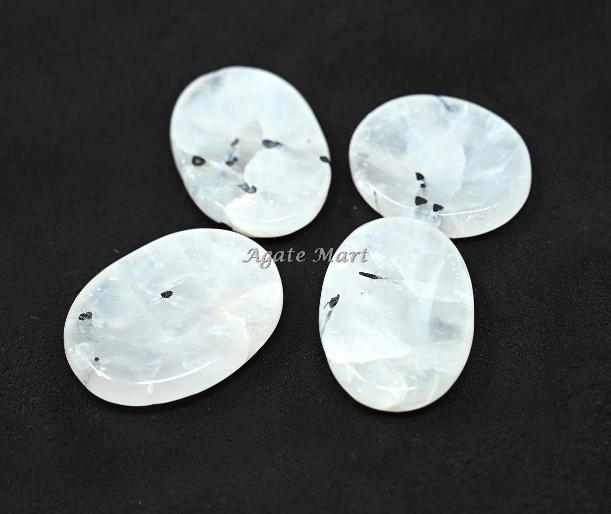 Black Rutile Worry Stones