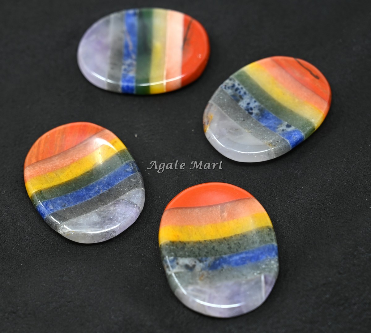 7 Chakra Bonded Worry Stone