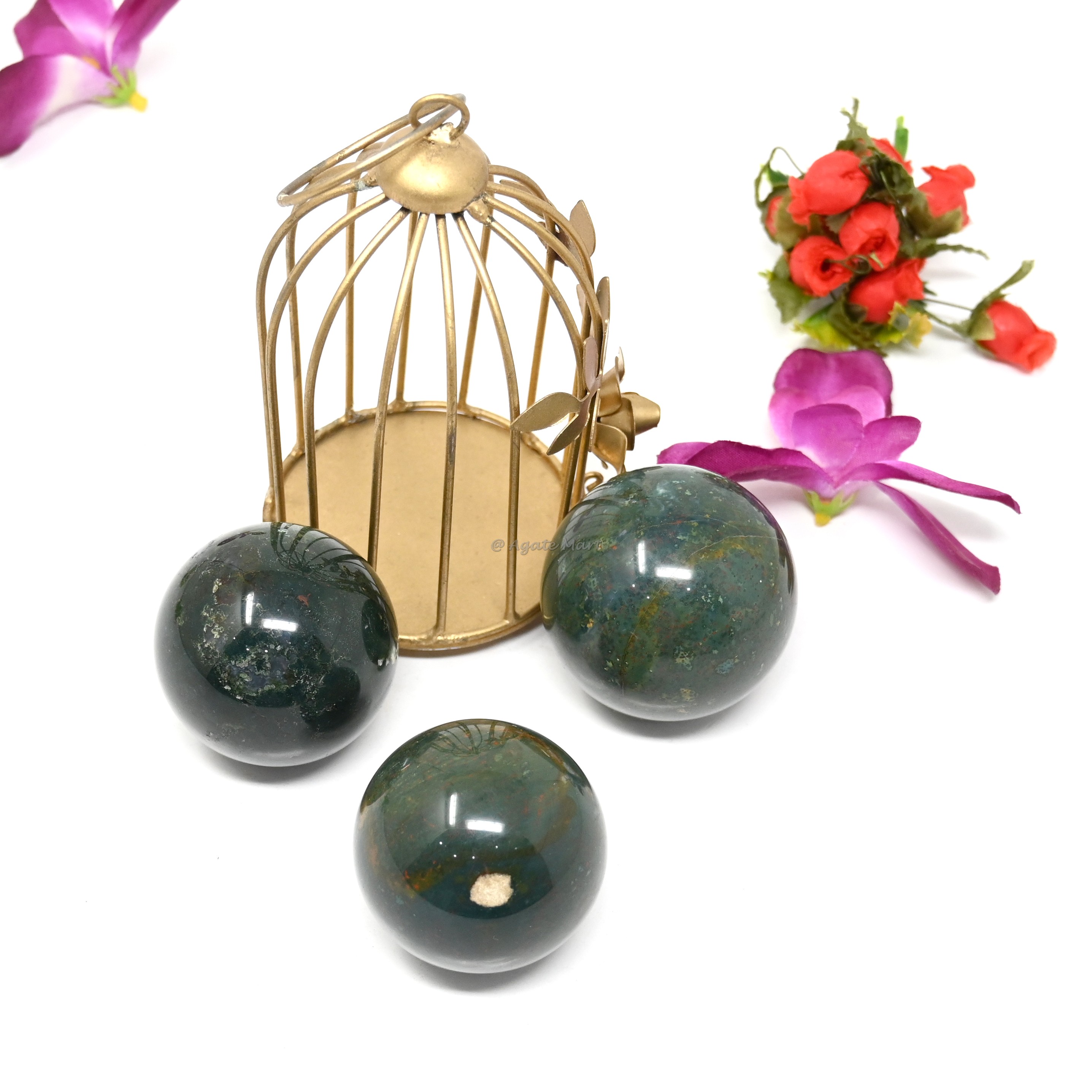 Moss Agate Crystals Sphere