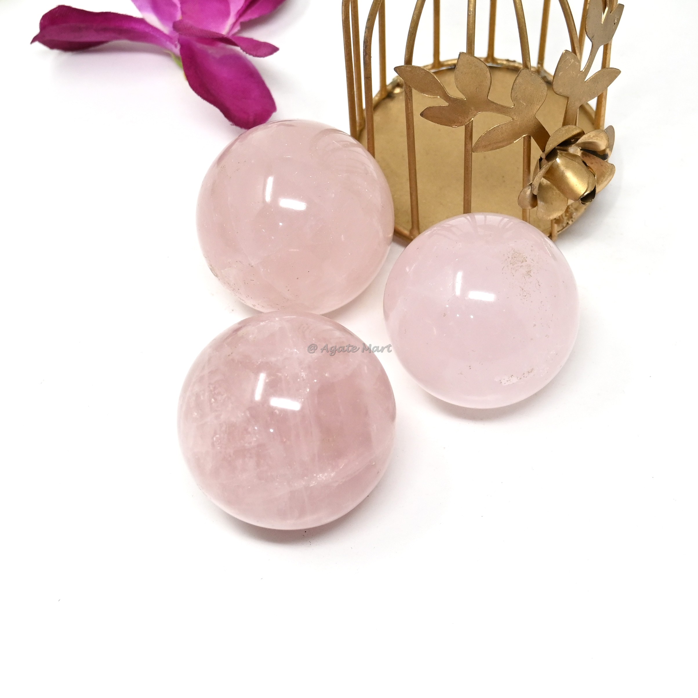 Rose Quartz Crystals Sphere