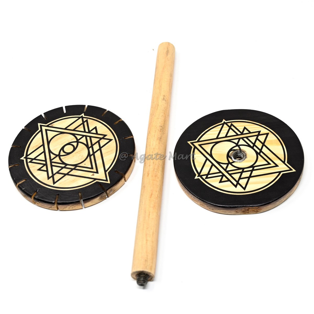 Mandala Geometry Wooden Holder