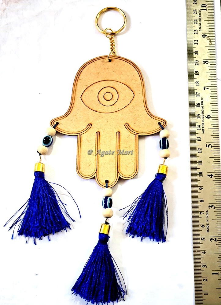 Hamsa Hand With Evil Eye Wall or Car Hanging For Healing Device