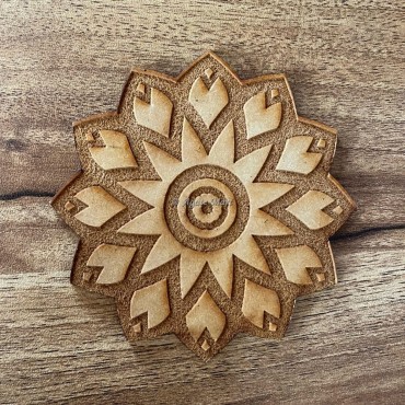 Pentagram Engraved MDF Grid