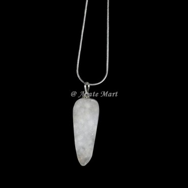 Pointed Druzy Crystals Pendant