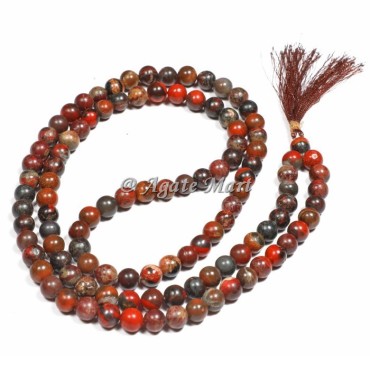 Amethyst Rose Quartz Crystal Quartz Prayer 108 Beads Japa Mala