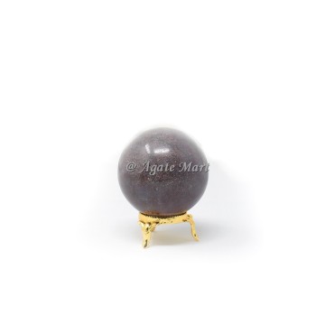 Blue Aventurine Crystals Sphere With Brass Stand