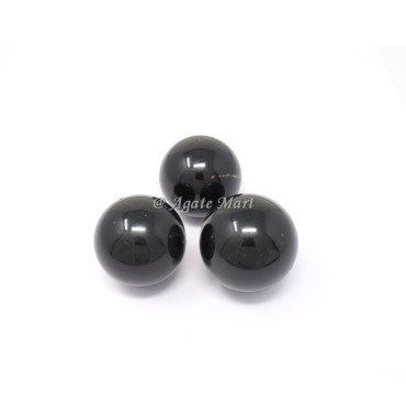 Black Obsidian Crystals Sphere