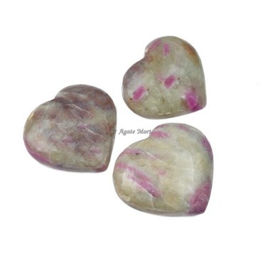 Ruby Fuschite Puffy Heart