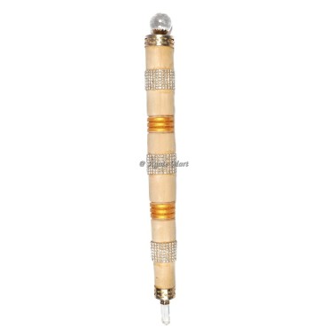 Antique diamond Wood Healing Stick Wand