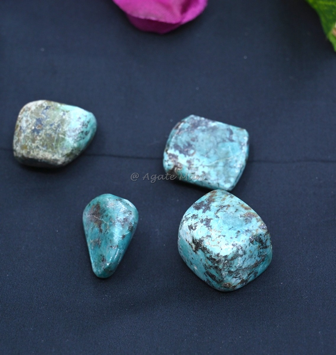 African Turquoise Tumbled Stones