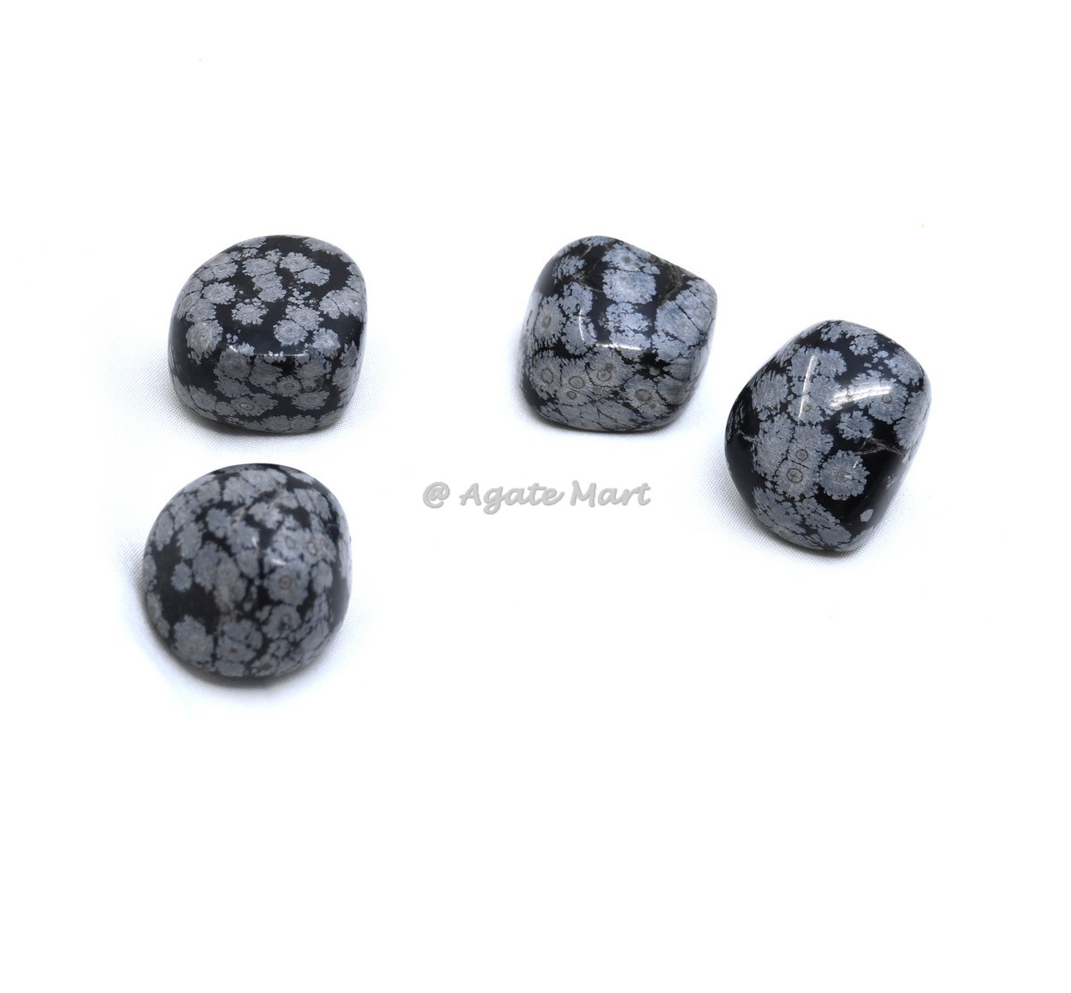 Snowflake Obsidian Tumbled Stones