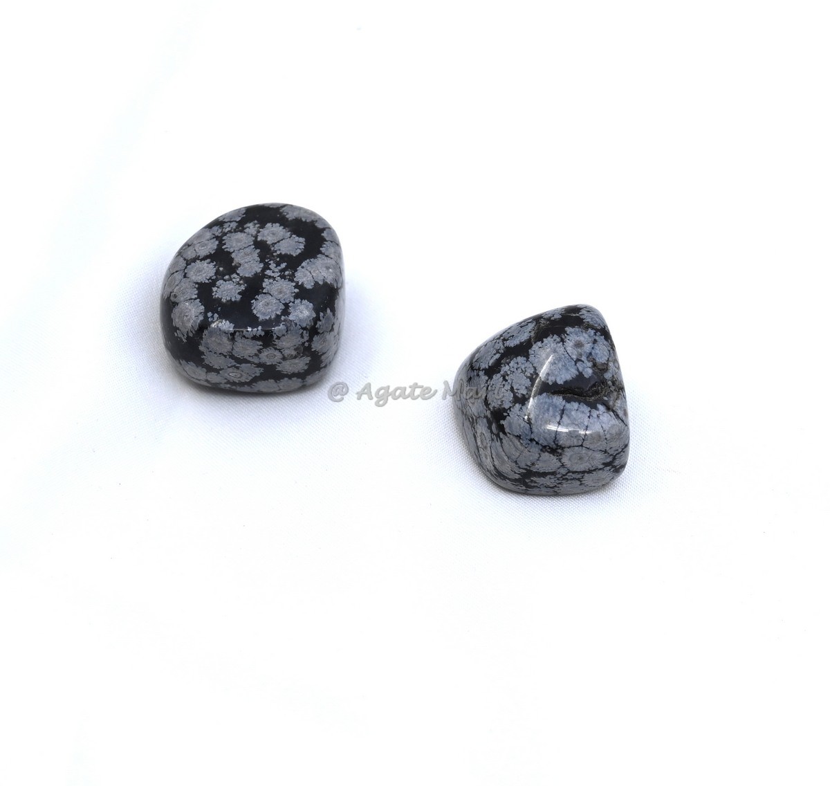Snowflake Obsidian Tumbled Stones